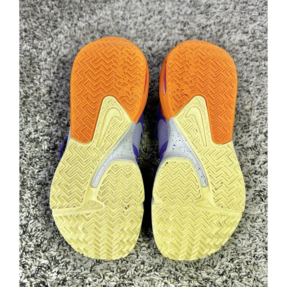 Nike LeBron Witness 7 GS Youth Basketball Shoes Size 4.5Y / 6W Purple Orange